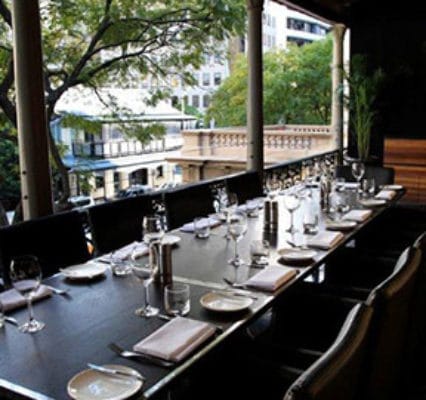 Restaurant in Brisbane Edward Street Balcony